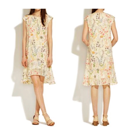 New Madewell Silk Gardengate Dress in Natural - Picture 13 of 16